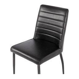 Hanz  Chair 
Style Contemporary
Metal Matt Black
Colour Vintage Black
Design Ply frame and solid ply seat, high density foam. 
W450 D580 H870 SH480
