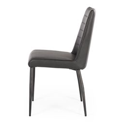 Hanz  Chair 
Style Contemporary
Metal Matt Black
Colour Vintage Charcoal
Design Ply frame and solid ply seat, high density foam. 
W450 D580 H870 SH480