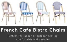 French cafe bistro chairs
